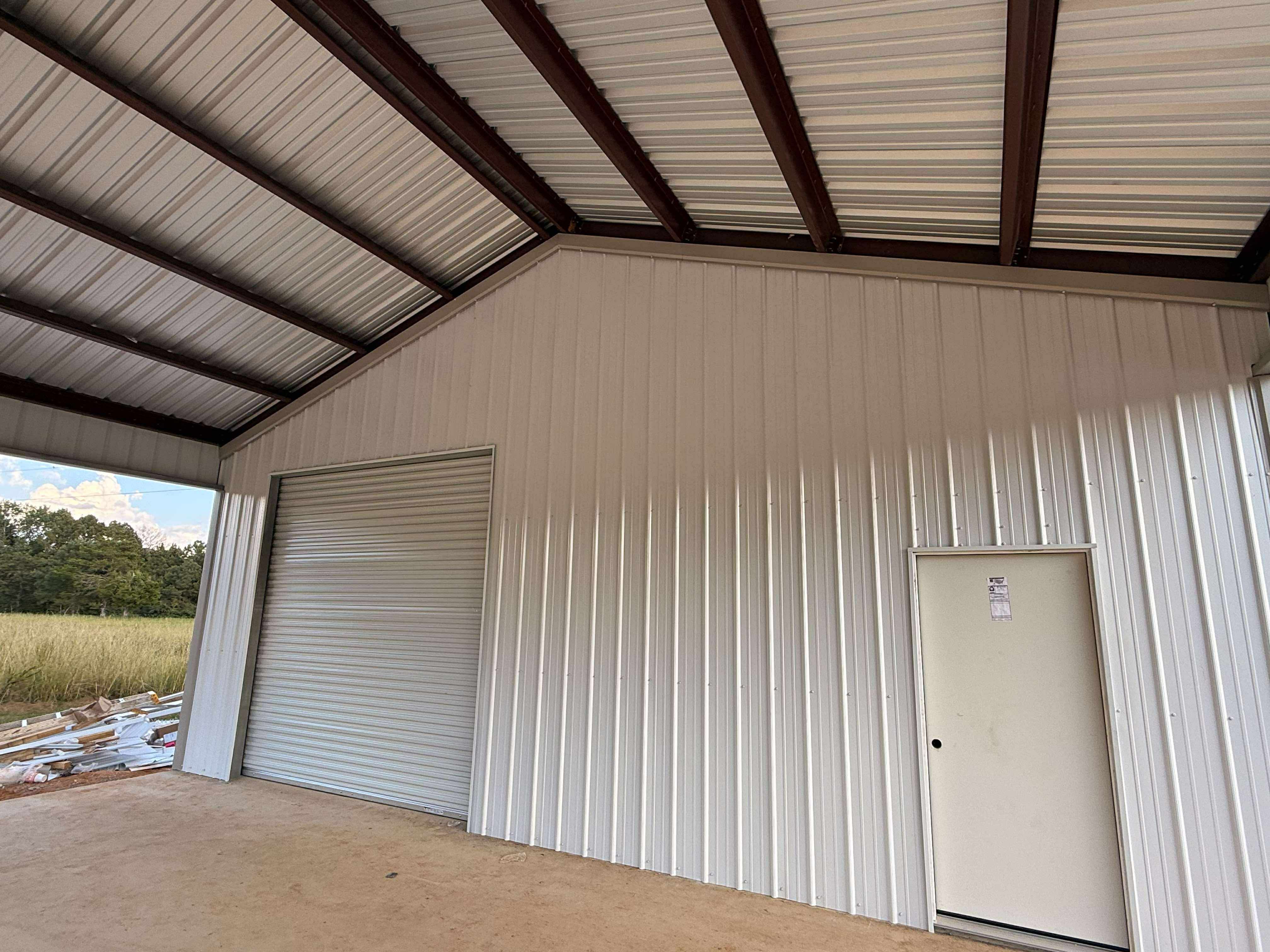 Completed metal building project photo