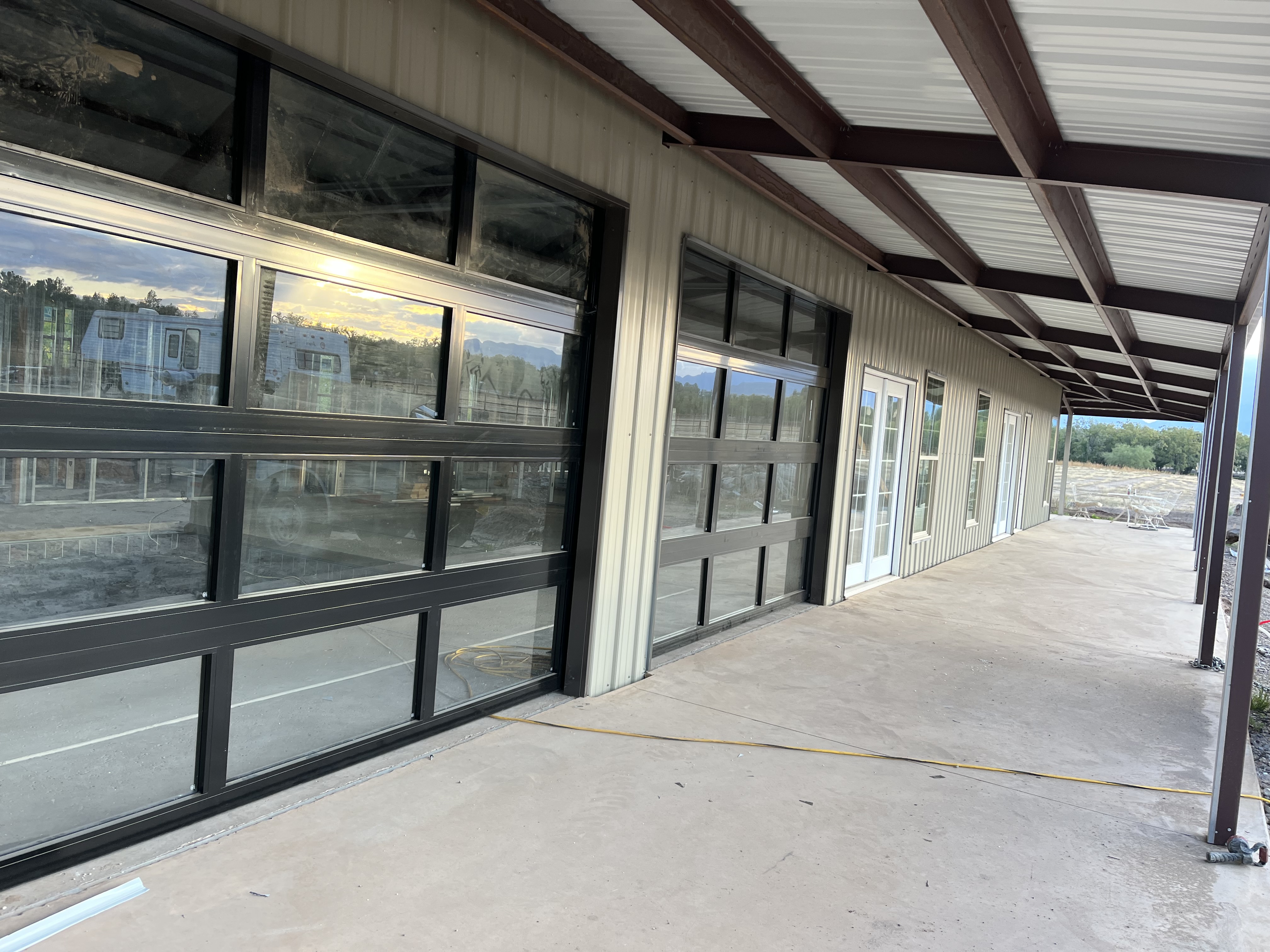 Haley Services project photo showing metal construction progress